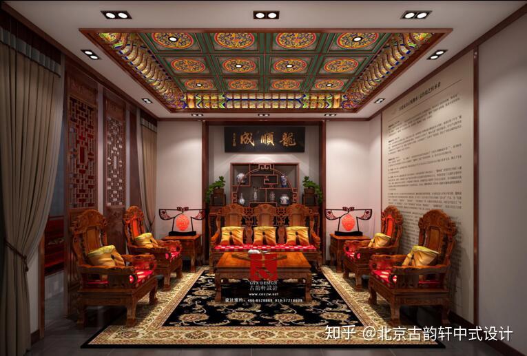 北京龙顺成古典中式红木家具展厅