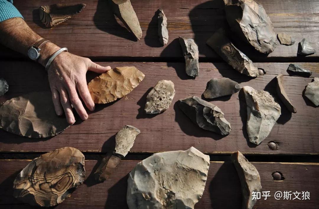 砸锤摔碰原始人石刀制作大观