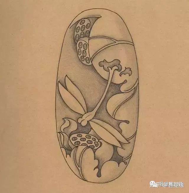 我是雕刻师大师的创意 白描美轮美奂的玉雕设计图