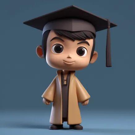 50款——3d打印毕业季 · 戴博士帽的玩偶