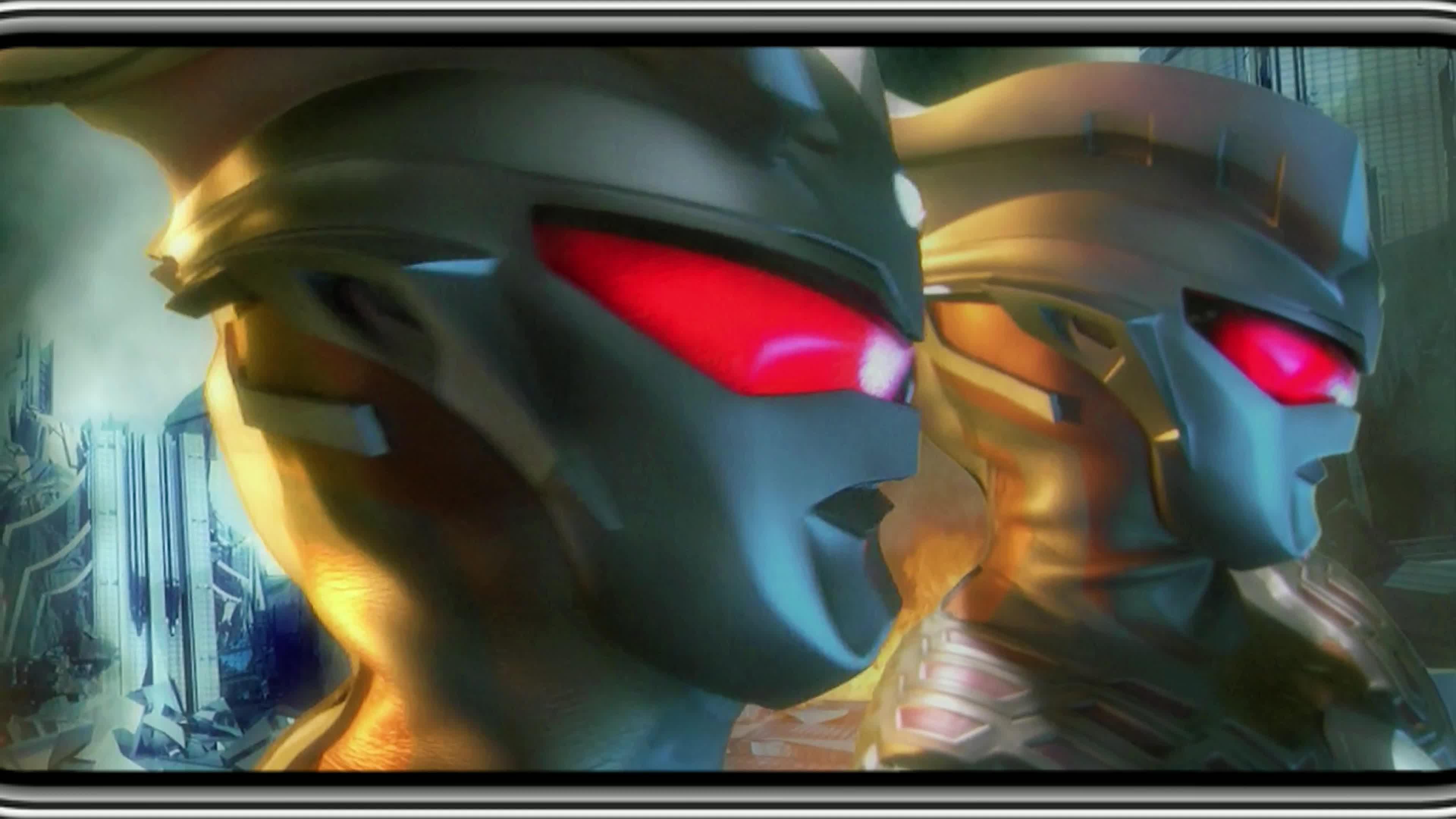 赛文赛罗父子联手打败3个黑暗赛罗