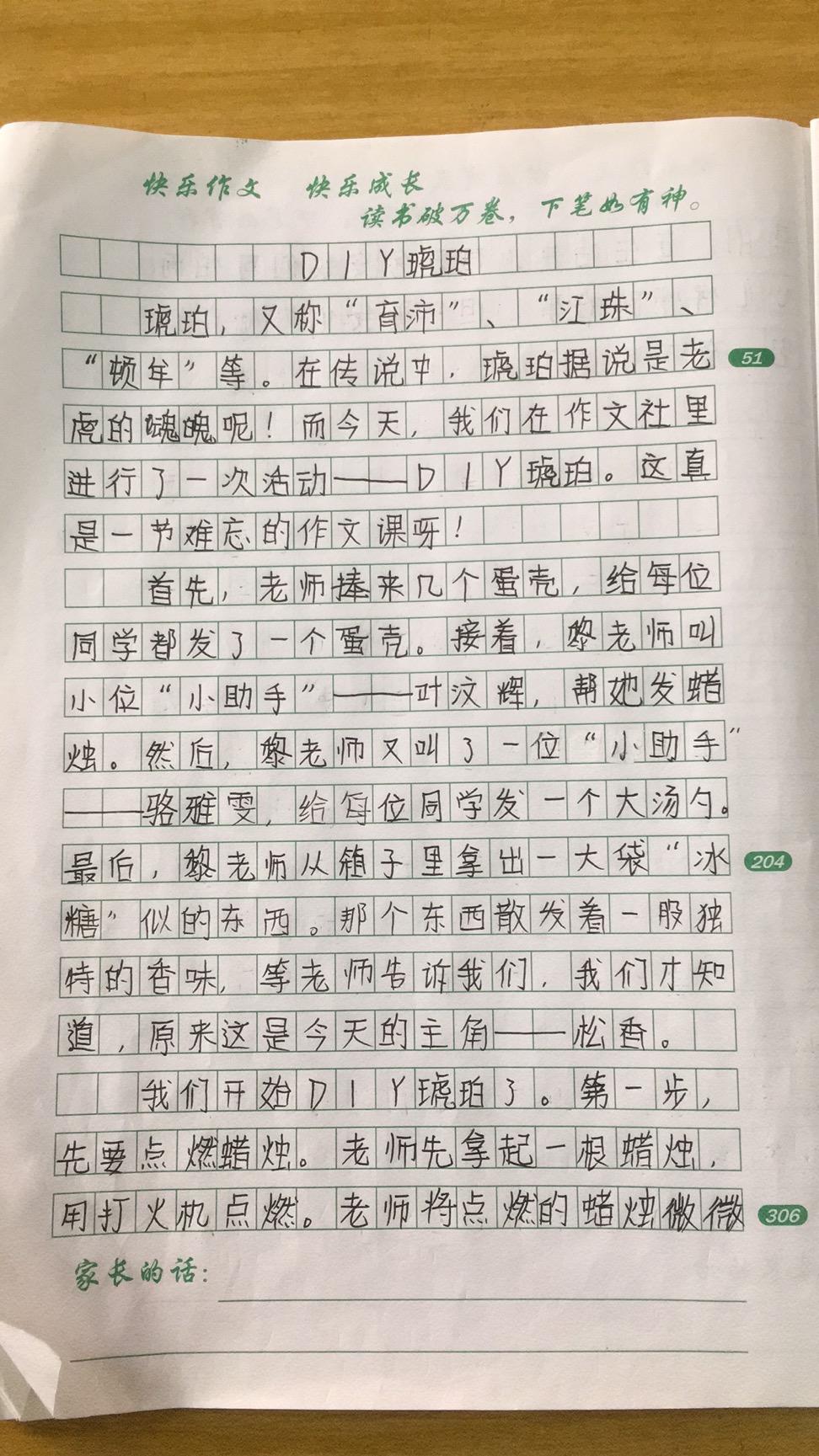 黎老师教小学作文|四年级作文《2021年寒假作品之三 diy琥珀》