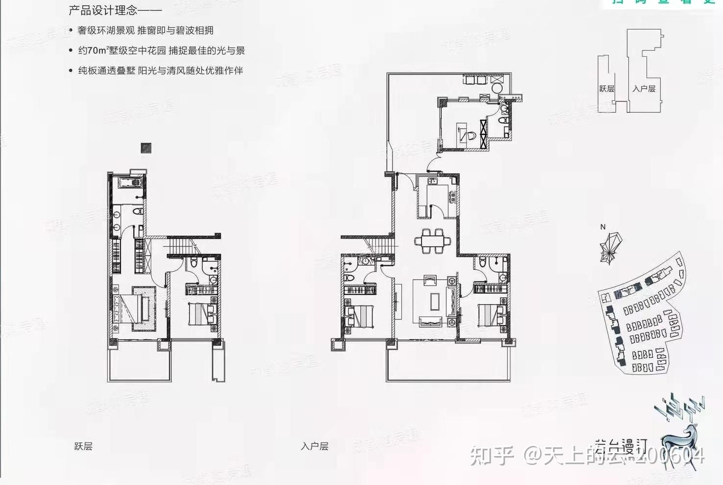 天府新区神盘麓湖生态城新交房产品芸苔漫汀湖景洋房叠墅户型分享让你