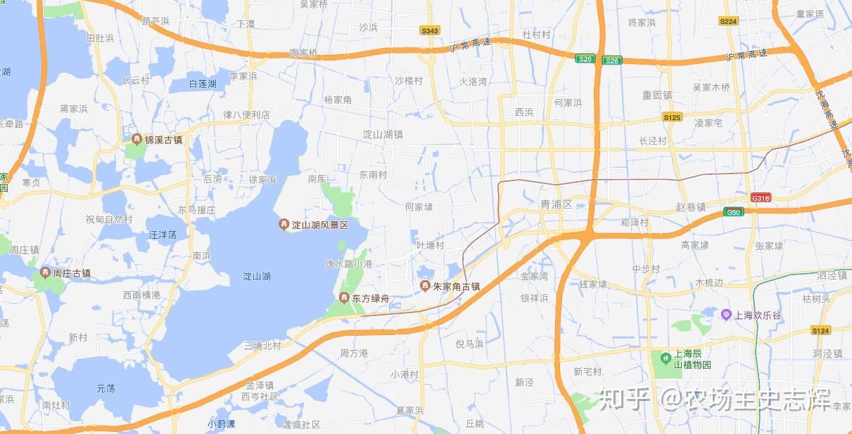 淀山湖镇地图图片