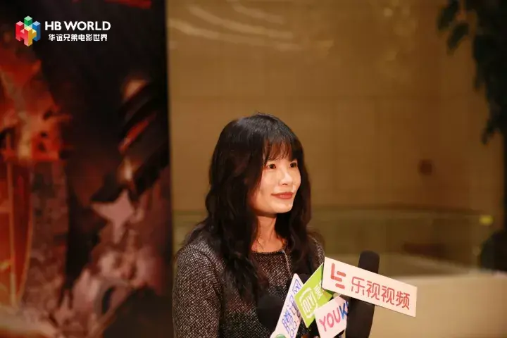 华谊兄弟电影世界(苏州)副总经理蔡佩玲女士接受采访在华谊兄弟电影