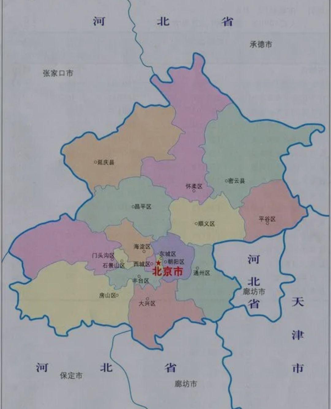 北京通州位置(地图)图片