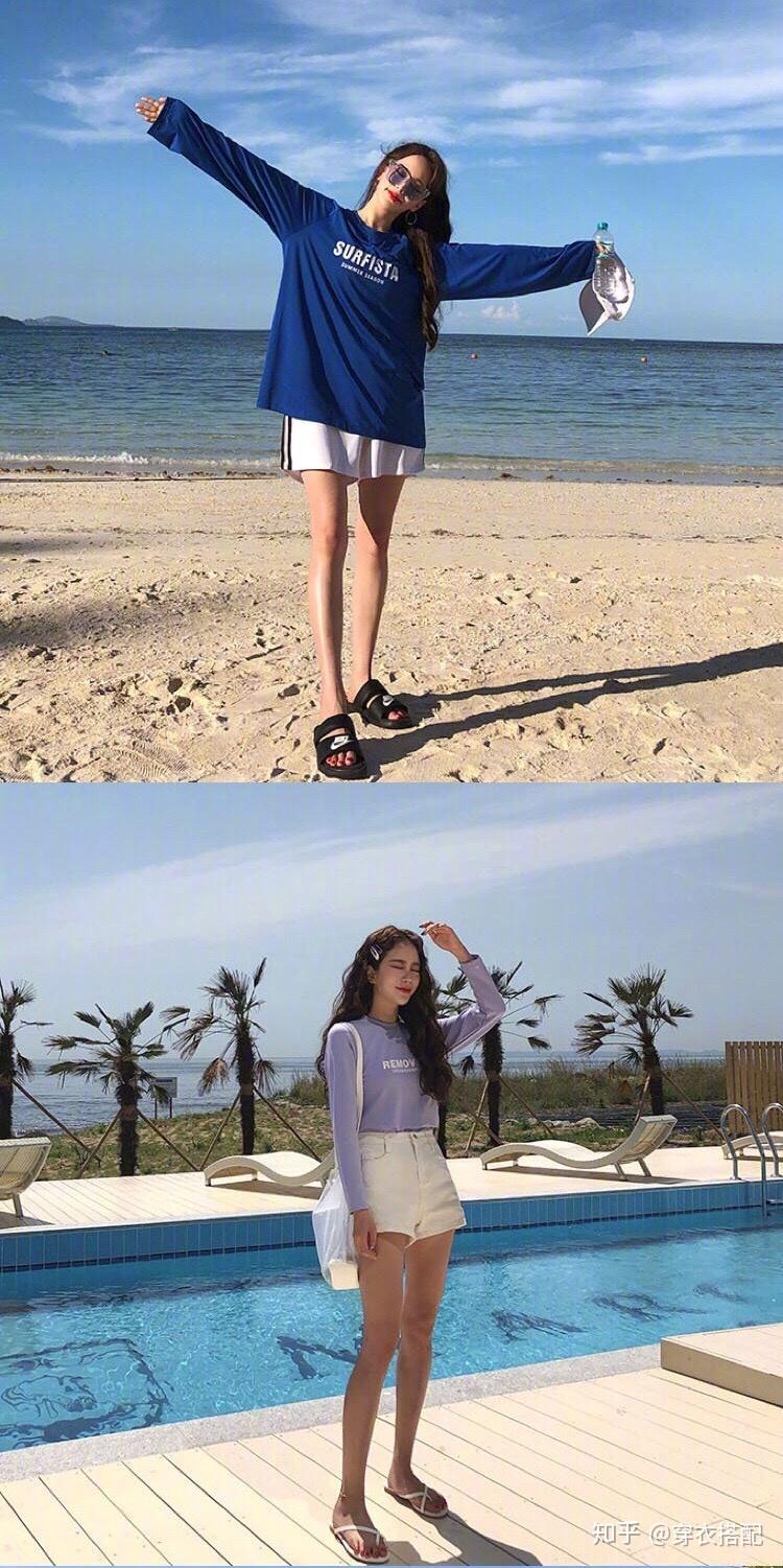 穿衣搭配女夏季出去玩时尚小清新穿搭