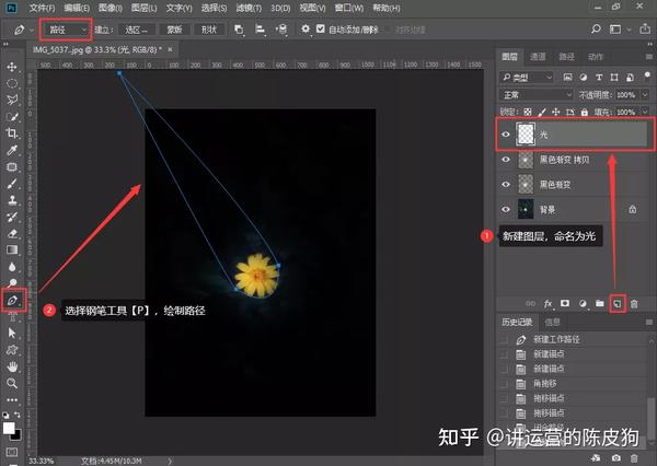 PS小课堂:如何制作光束 - 知乎