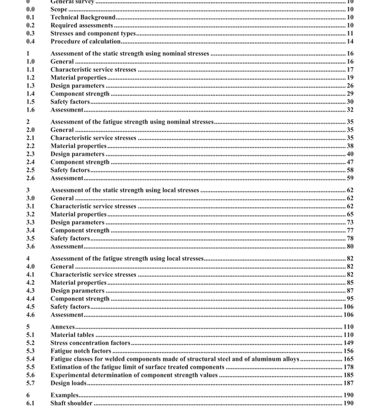 ANALYTICAL STRENGTH ASSESSMENT OF COMPONENTS Made Of Steel, Cast Iron ...