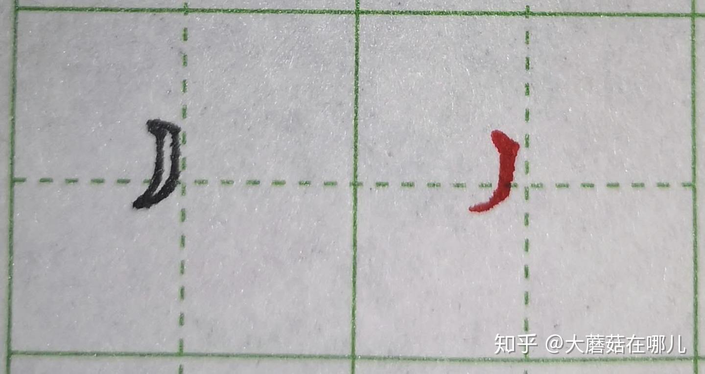 硬笔笔画练习之撇画 - 知乎