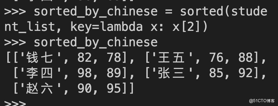 oeasy Python 119 多维列表排序_sorted_key_lambda - 知乎