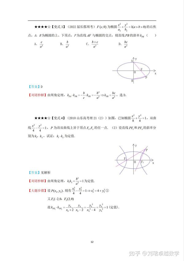 周角定理3秒心算斜率定值(二) - 知乎