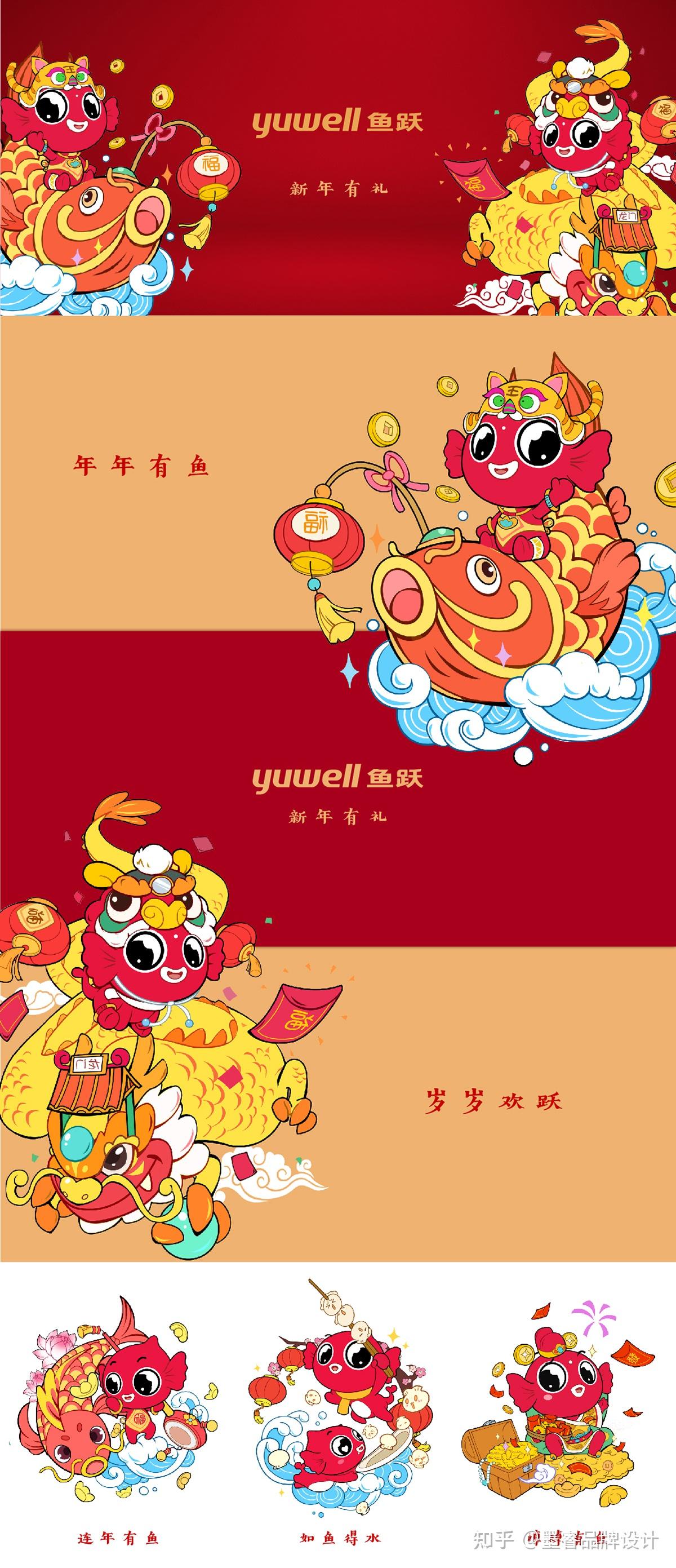 鱼跃吉祥物设计与亮相