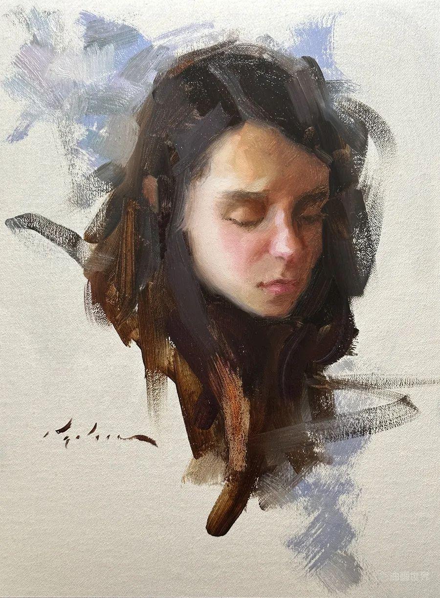 美国画家切尔西·朗的女性肖像画- 知乎