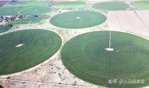 美国农场指针灌溉1个圆圈上千亩，1个人同时操作100台，省75%劳力 - 知乎