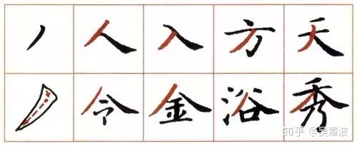 小楷笔法49种教程 - 知乎
