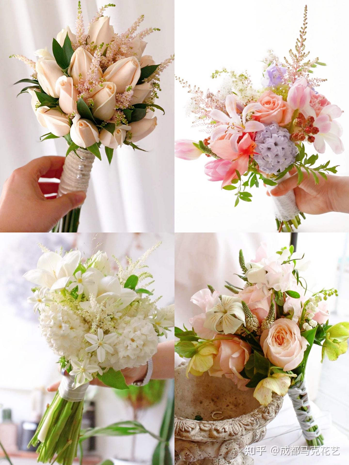 婚礼花艺之新娘手捧花十二种款式分享介绍|花艺培训 - 知乎