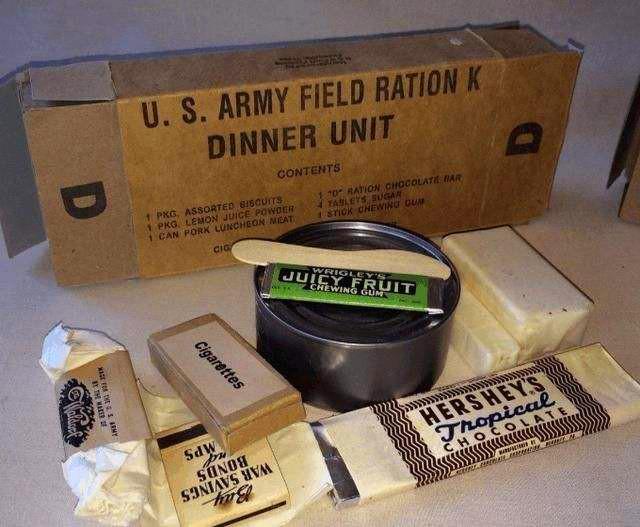 二战美国午餐肉罐头图片
