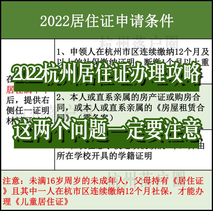 2022杭州居住证办理最新攻略！为什么有人办不下来？如何避免？ 知乎 8278