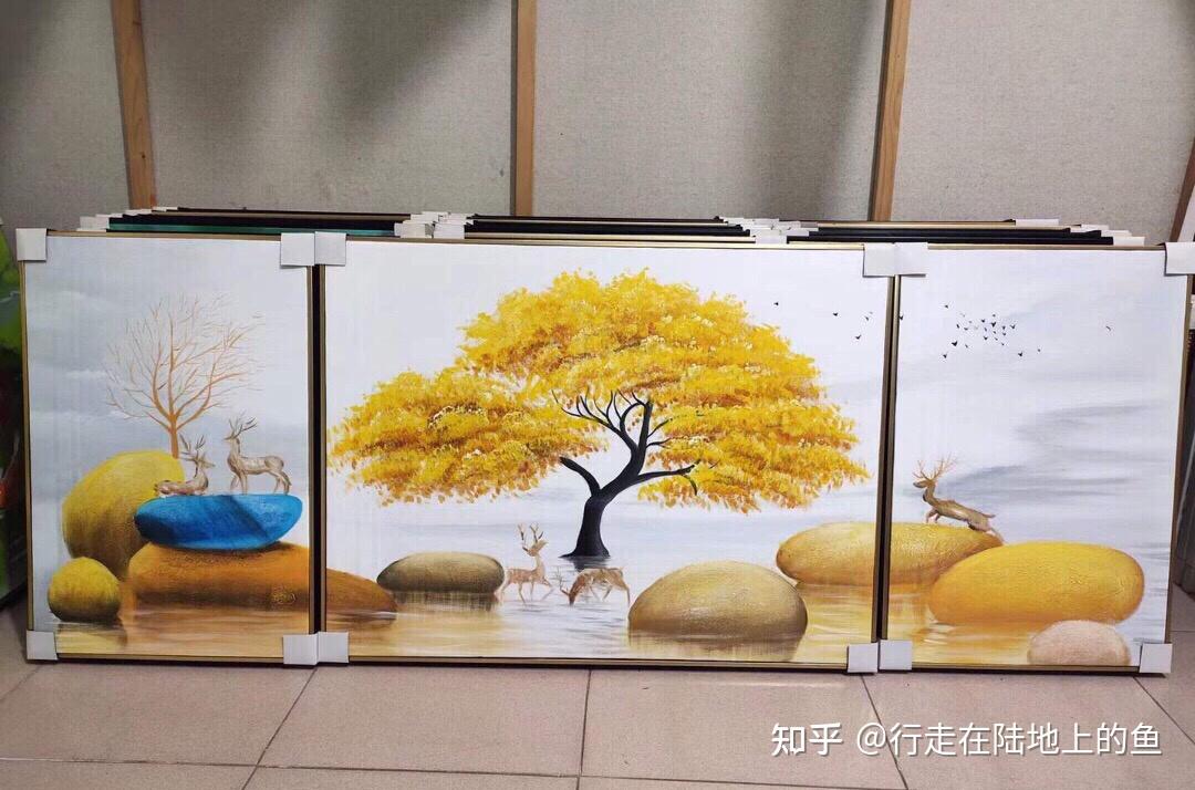 纯手绘油画购买渠道简约现代风格的手绘油画推荐