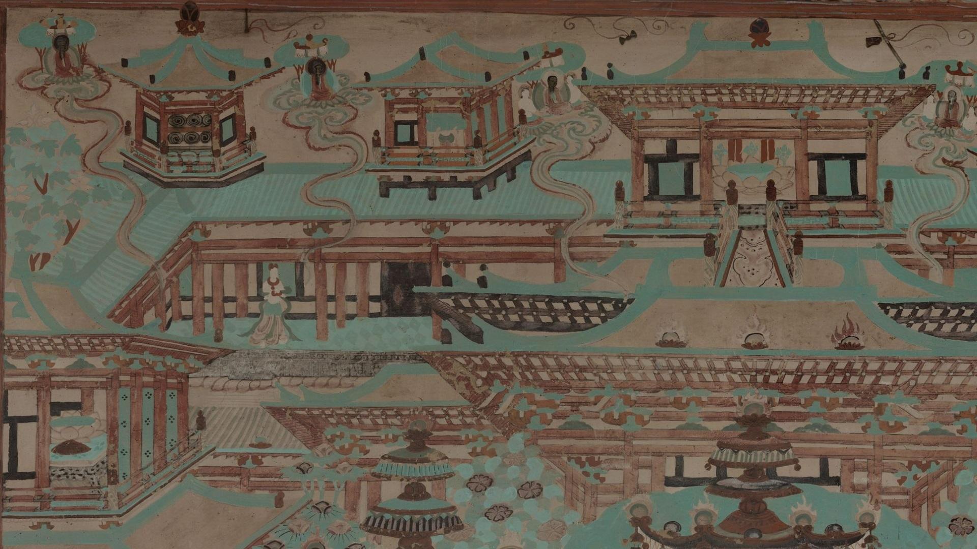 【神游千年,大美敦煌】晚唐-12窟-四壁三铺加屏风画,堂堂大观【高清大图200多幅】 - 知乎