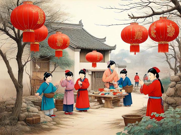 河南农村春节:民俗、姑娘、儿童与村民的温情画卷 - 知乎