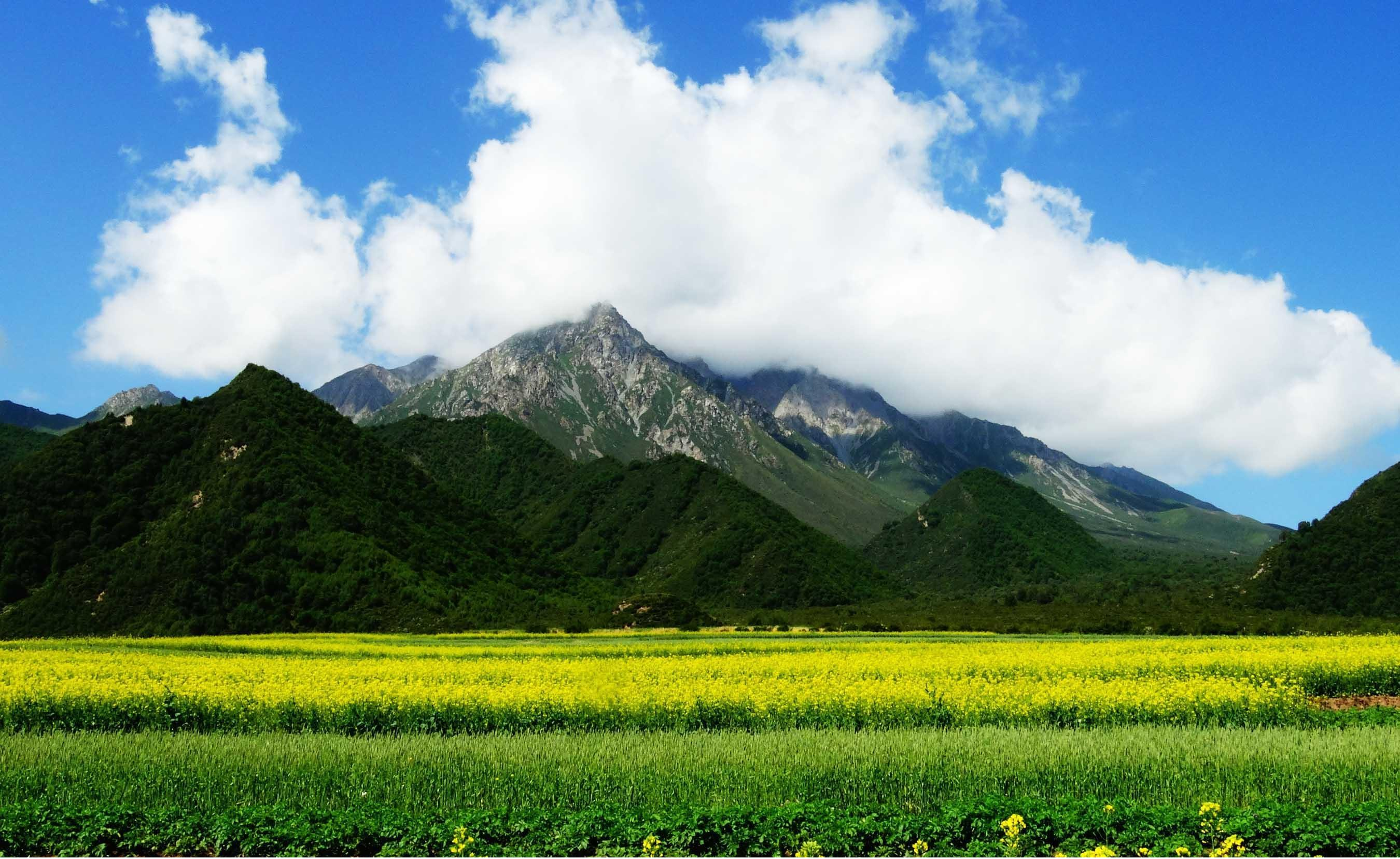 青藏高原风景图片原图图片