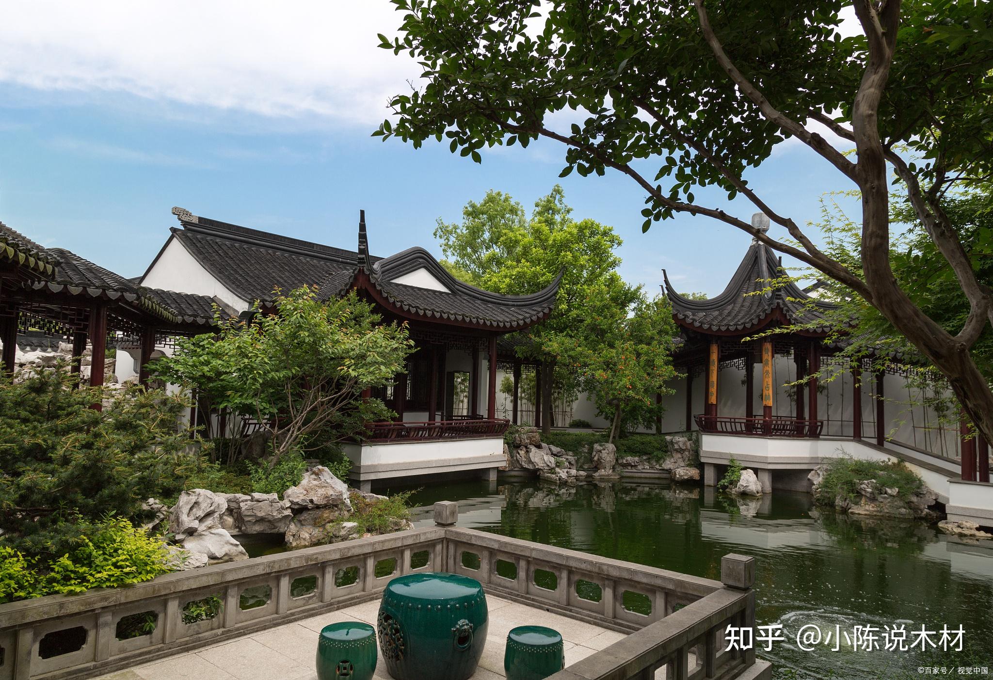 古建亭廊木结构 苏式庭院凉亭长廊施工 按图