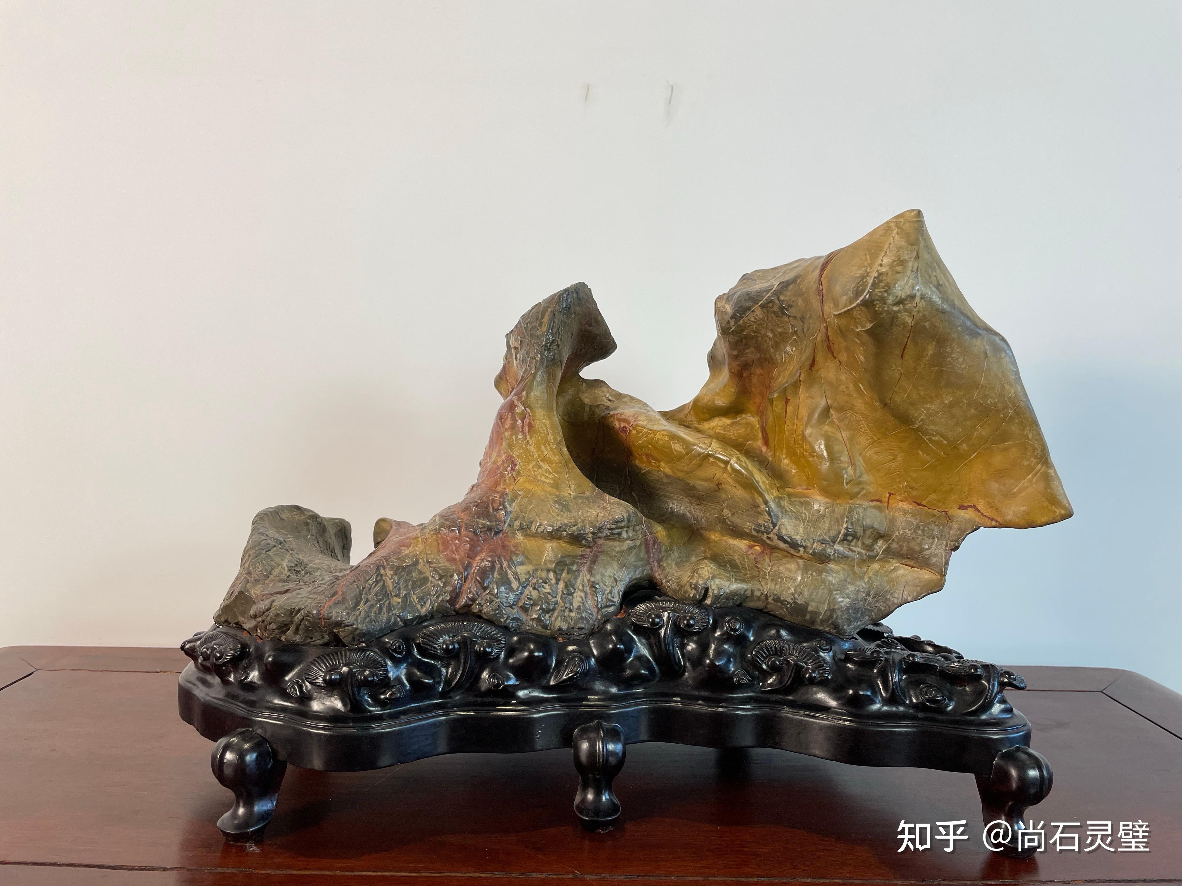 五彩灵璧石卷云峰,精选品