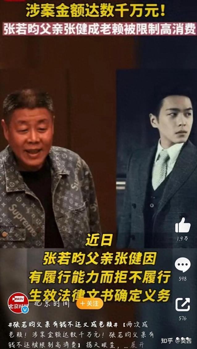 演员张若昀的父亲图片图片