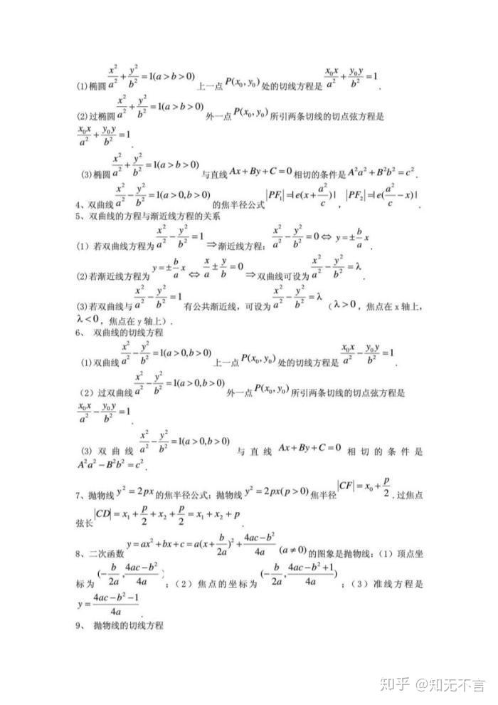 高中数学公式大全 最新整理【图片版】 - 知乎