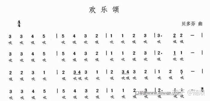 有哪些适合口琴演奏的曲谱推荐? - 知乎