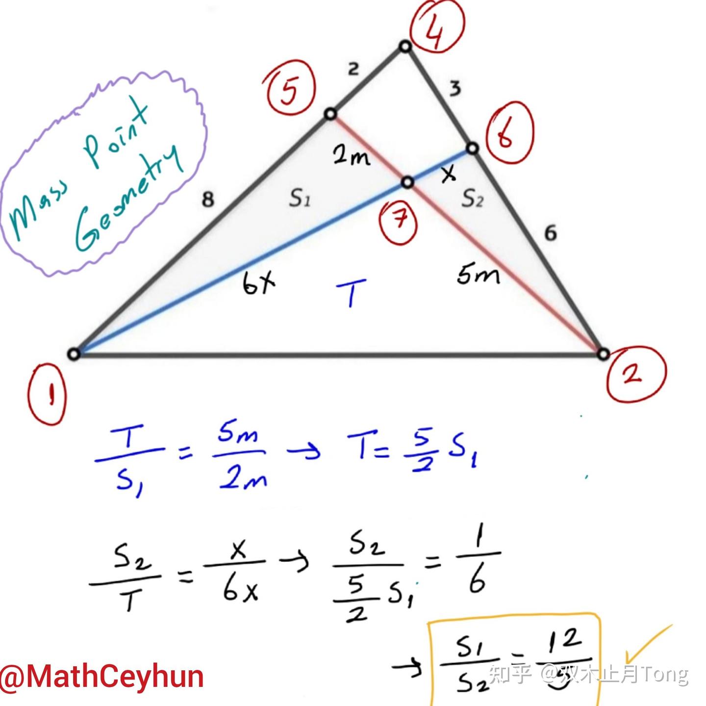 每天5分钟】120221三角形面积比问题- 知乎