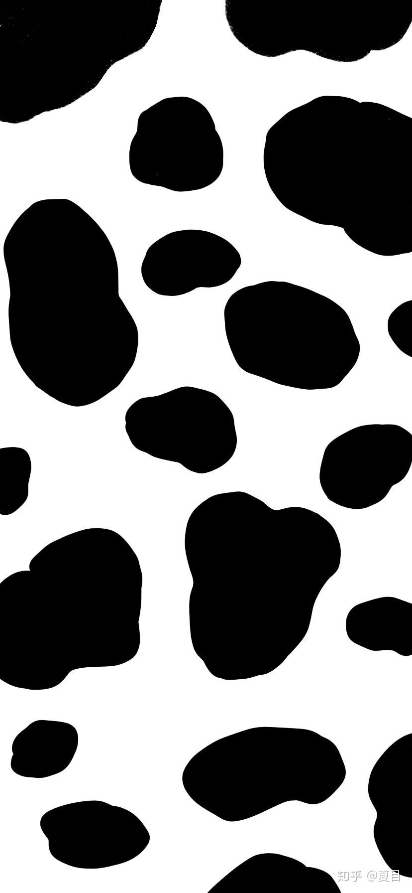 有朋友有奶牛纹的壁纸背景图之类的吗