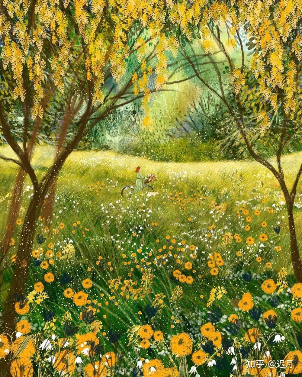 童话般治愈和谐的自然风景插画，艺术家Laivi Põder手绘作品 - 知乎