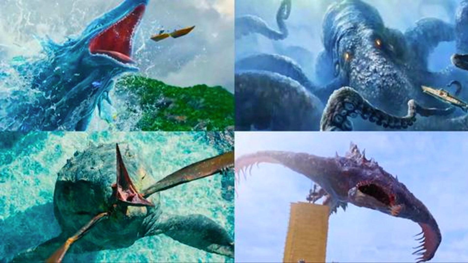 魔鬼剪辑打卡四条变异鲨鱼哪条更恐怖五头鲨看起来好厉害