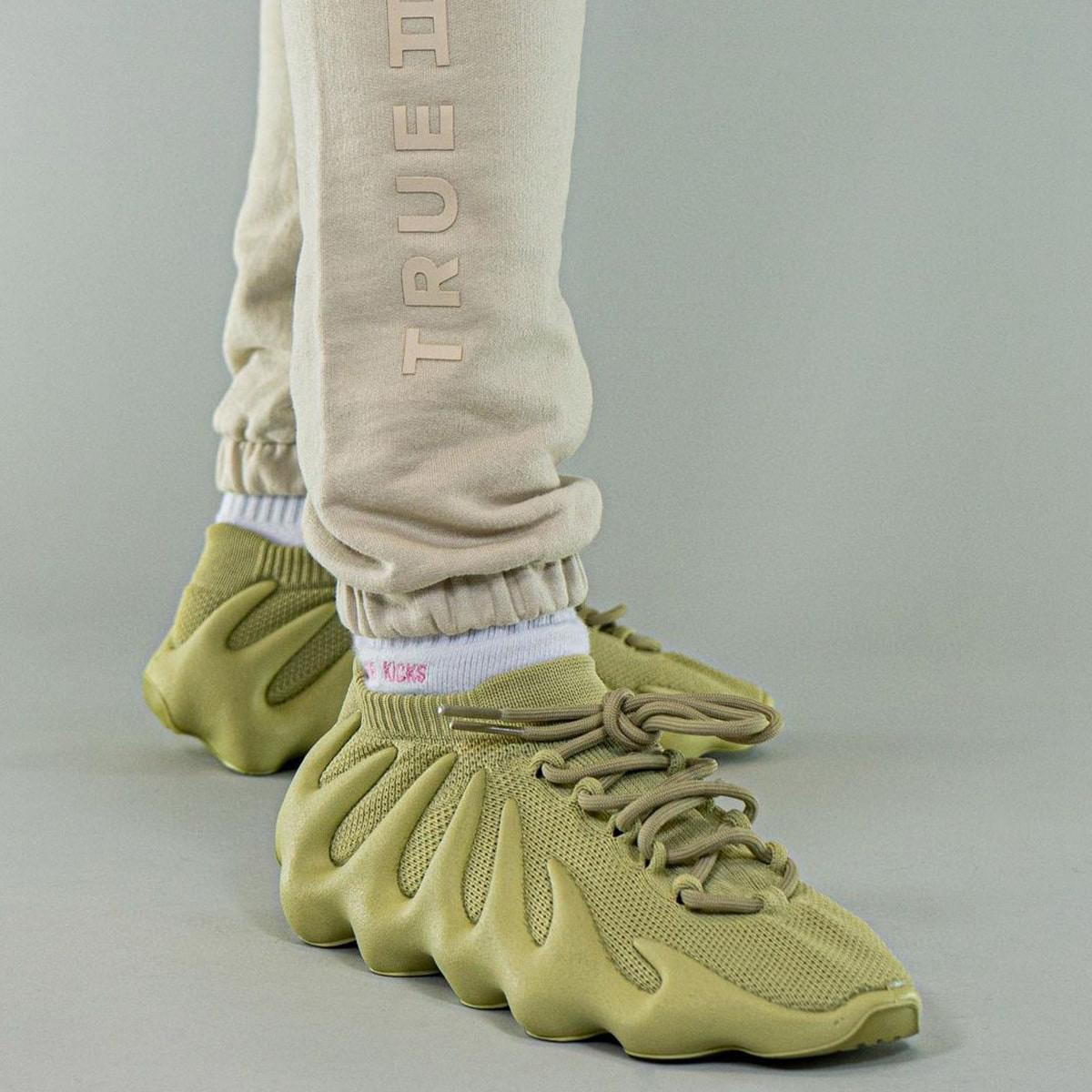 坎爷椰子450kanyeadidasyeezy橄榄抹茶绿阿迪运动鞋