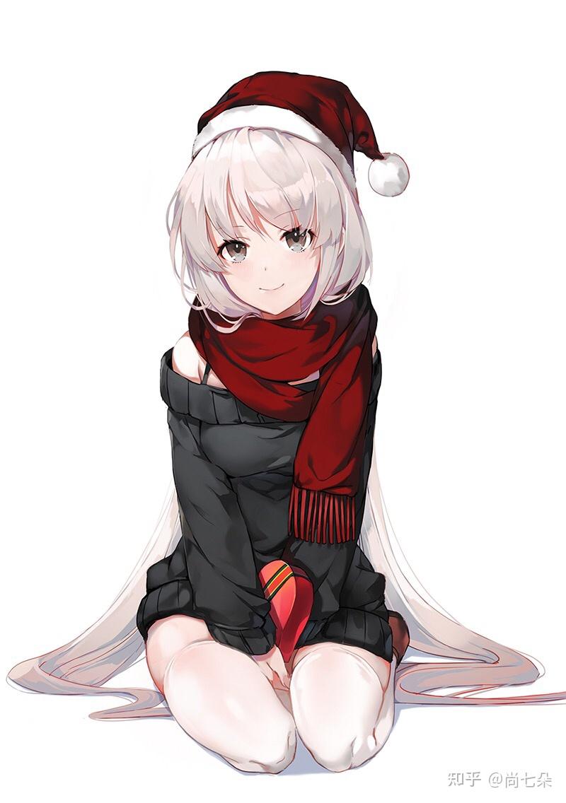 毛衣女孩二次元漫画插画人物图片保存第一组 - 知乎