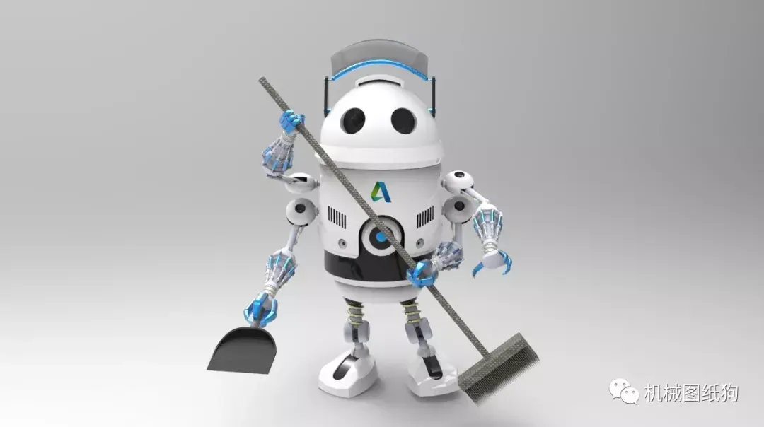 机器人autodesk未来智能机器人造型3d数模图纸solidwokrs设计