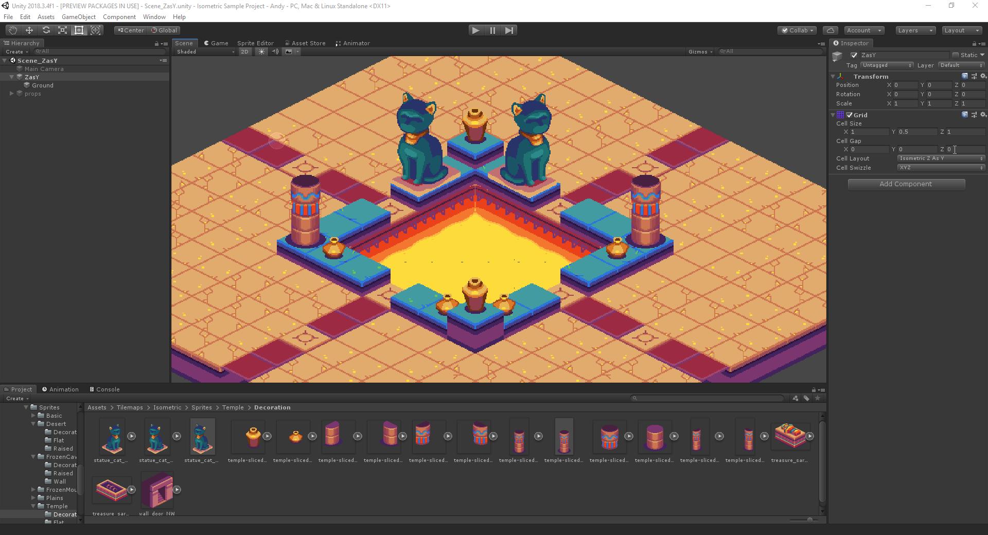 Unity карта 2d