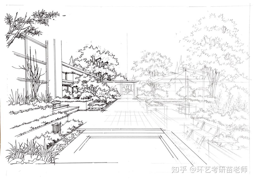 手绘干货 | 12套景观手绘步骤图详解,太过瘾了(含参考图)