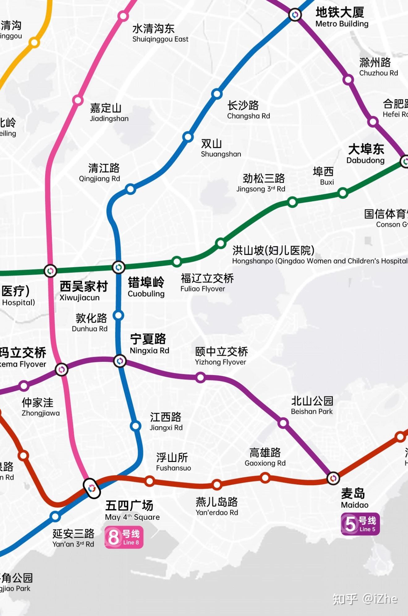 青岛地铁2028年线路规划示意图 - 知乎