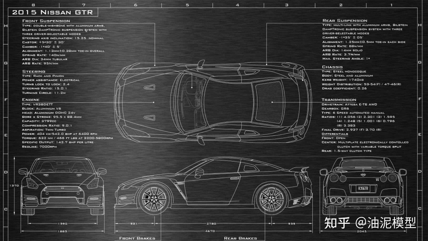 汽车油泥模型三视图