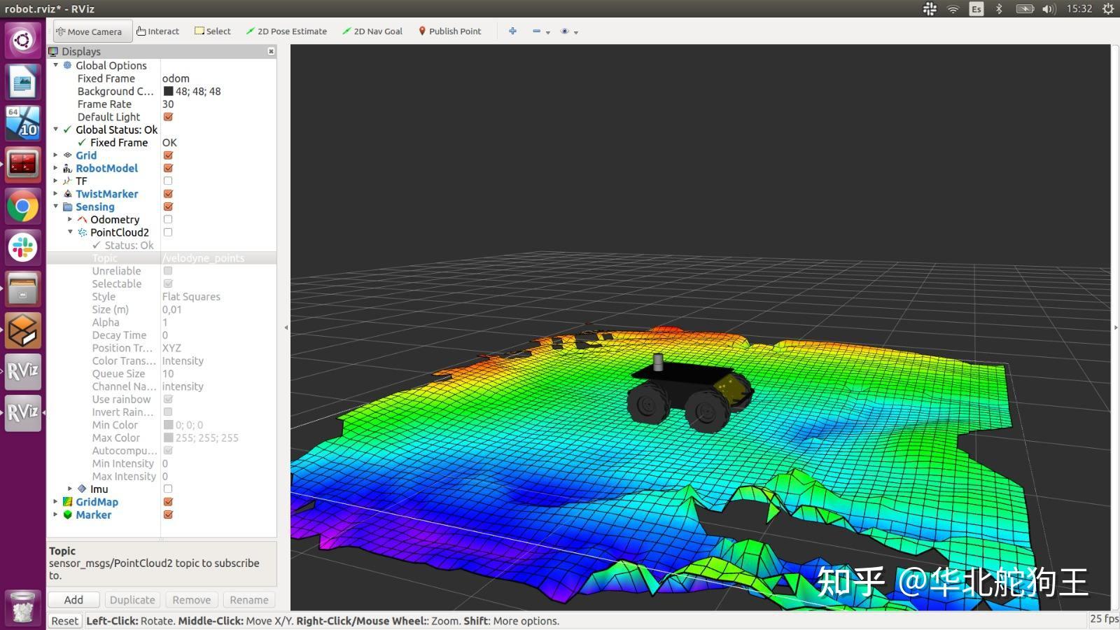 四足機器人雷達視覺導航2elevationmapping局部高程圖測試