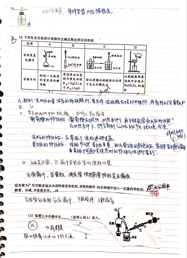 化学错题本图片图片