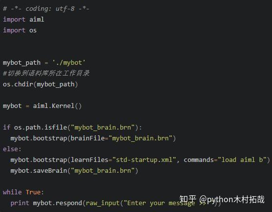 长篇文讲解:使用Python AIML搭建聊天机器人的方法示例(收藏) - 知乎