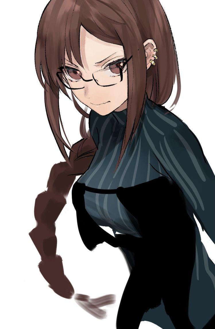 请问大家有这种戴眼镜很酷的头像吗如果是动画片中的人物更好