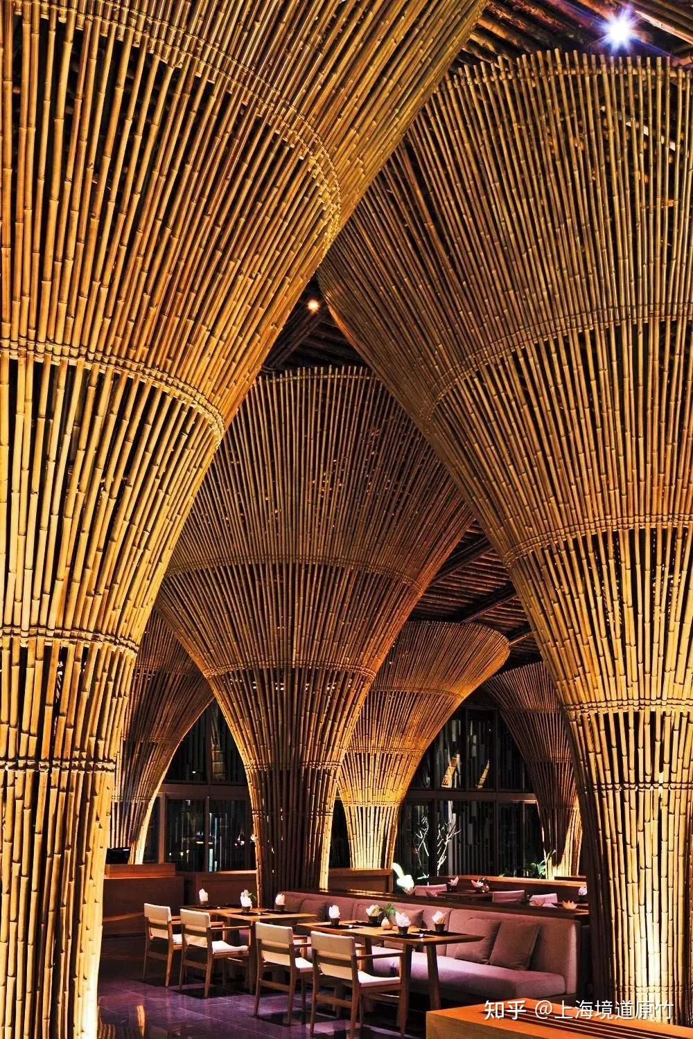 越南特色竹子建筑经典竹结构建筑纳曼hayhay餐厅酒吧令人惊叹