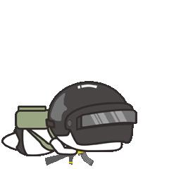 只能用这个表情装装逼哈哈微信表情搜"吃鸡小钢盔".