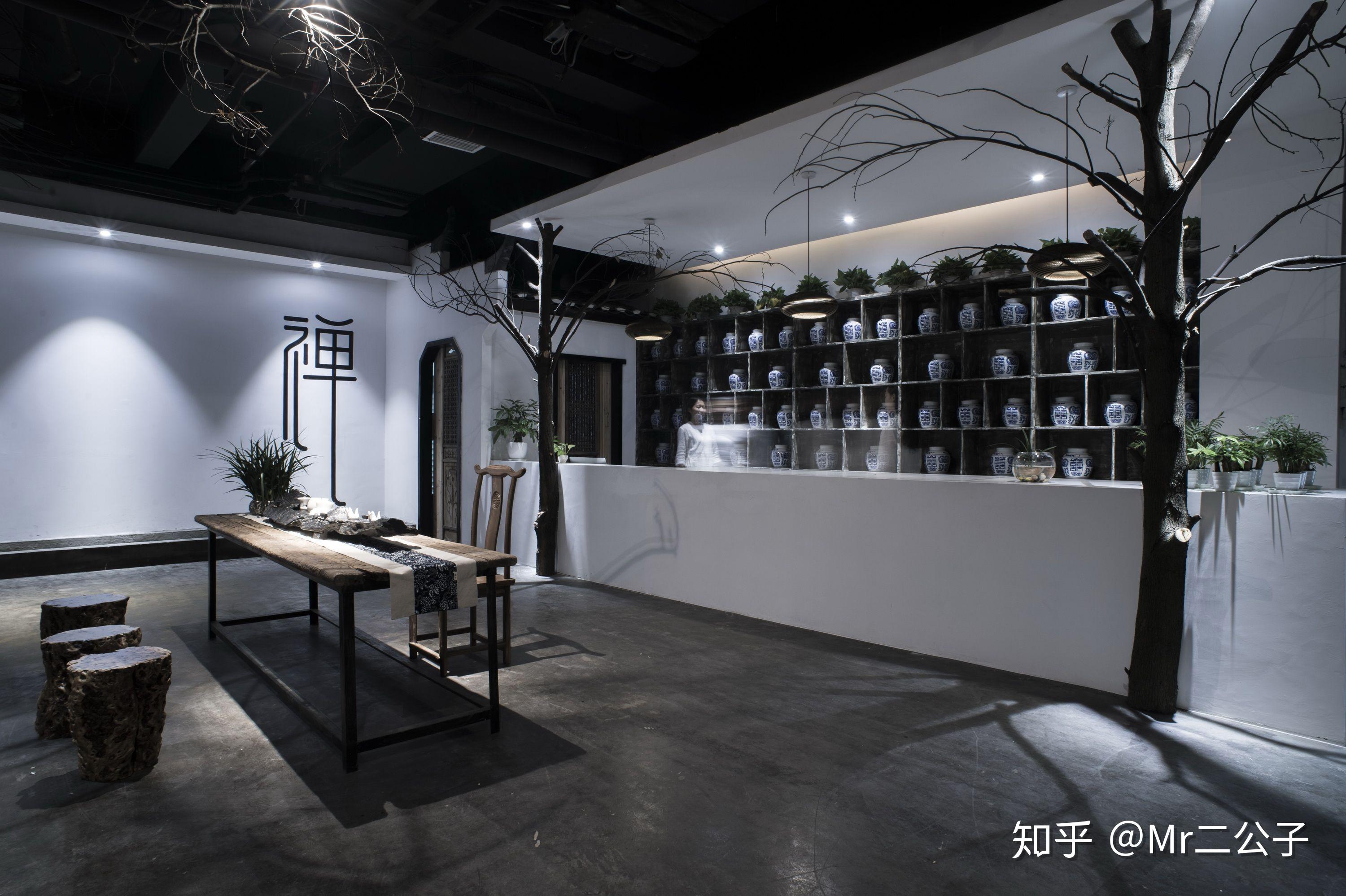私人会所篇 | 私人别墅会所设计:精简禅意佛系中式会所 古色古香 宁静